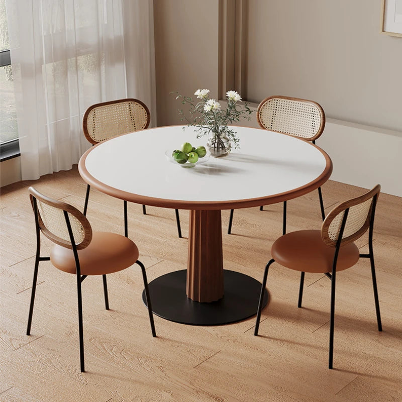 Simple Round Kitchen Tables Retro Design Poker Japanese Dining Table Nordic Coffee Tavoli Da Pranzo Small Furniture HD50CZ