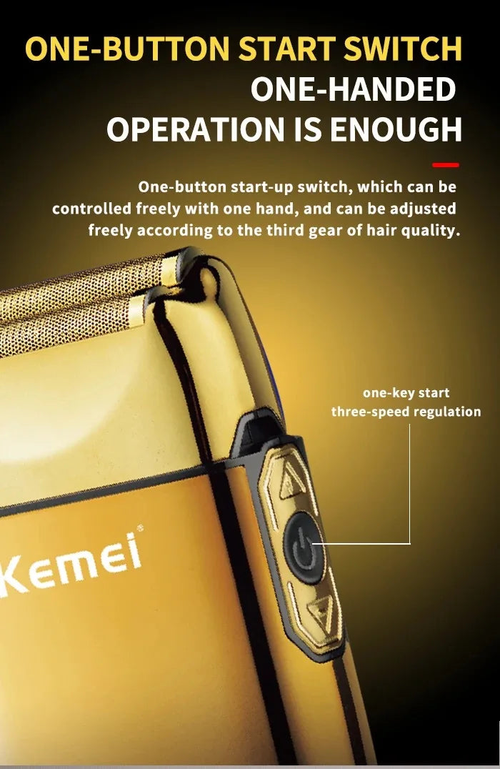 Kemei Hair Trimmer Electric Razor Foil Shavers Professional Beard Trimmer for Men Grooming Kit Barber Clippers Haircut Machine