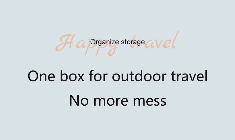 Outdoor Folding Box Storage Box 50L Large Capacity Car Organizer Case Multifunction Aluminium Waterproof Camping Storage Box