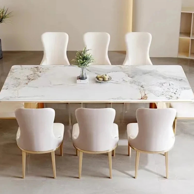 Modern Neat Dining Tables Kitchen Coffee Conference Living Room Center Table Multifunctional Mesas De Comedor Home Furniture