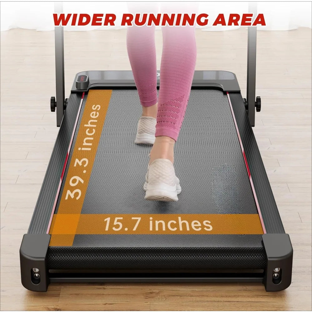 Treadmill, Walking Pad, Folding Treadmill with LED Display, Portable Treadmill for Home/Office with 265lbs Weight Capacity