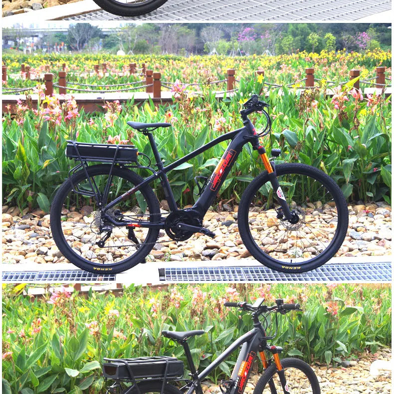 27.5inch electric mountain bike torque middle drive booster motor travel bike 45km/h XC electric bike