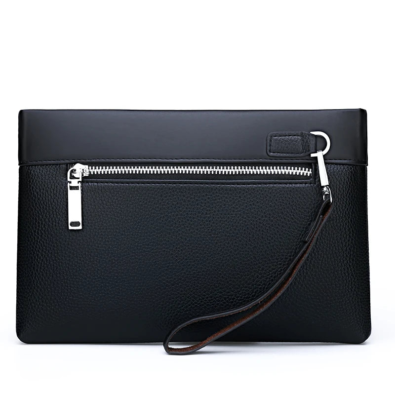 Large Capacity Leather Clutch for Men