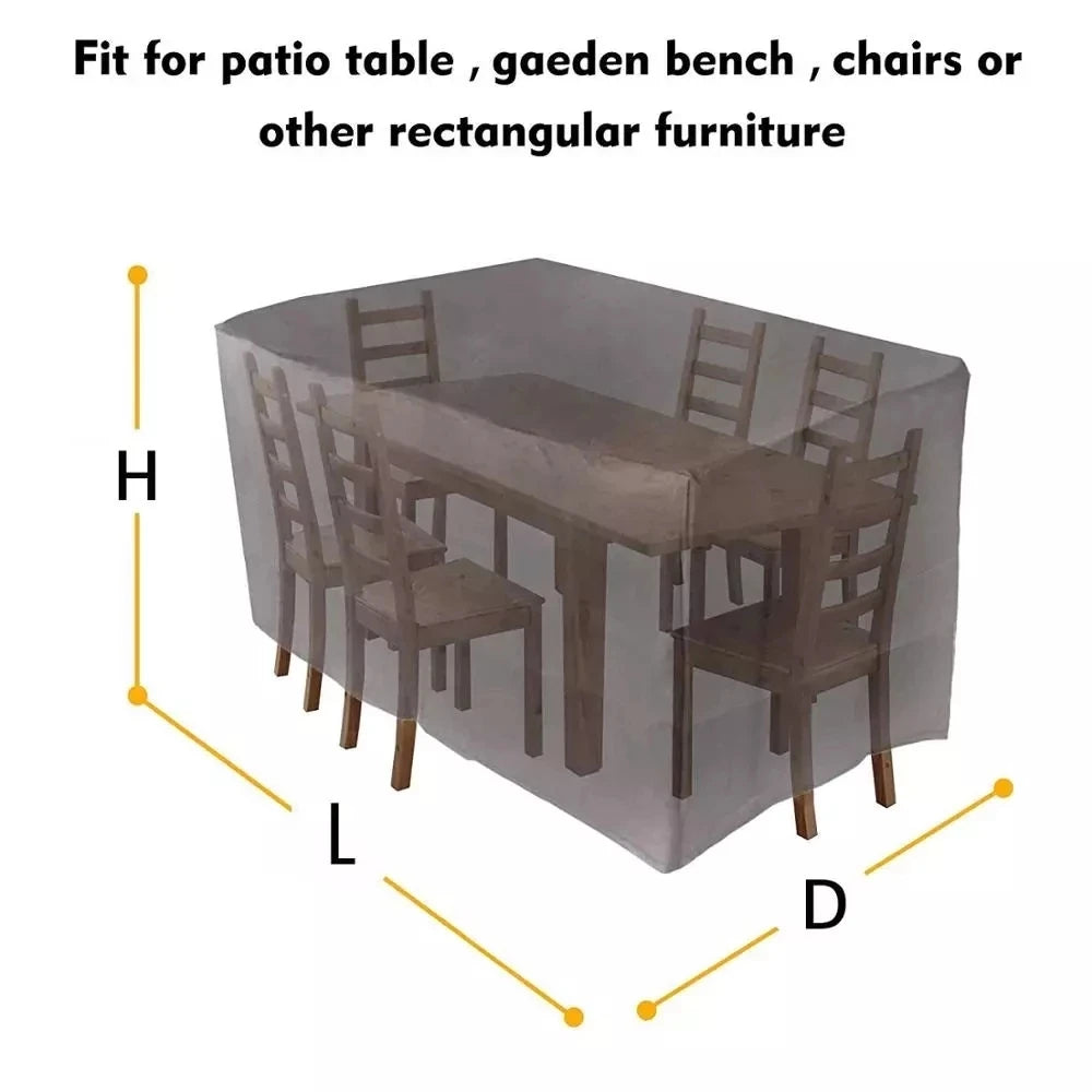 Patio Furniture Covers, Waterproof Outdoor Furniture Covers Fits 12 Seats Table and Chairs, Snowproof Outdoor Sectional Cover