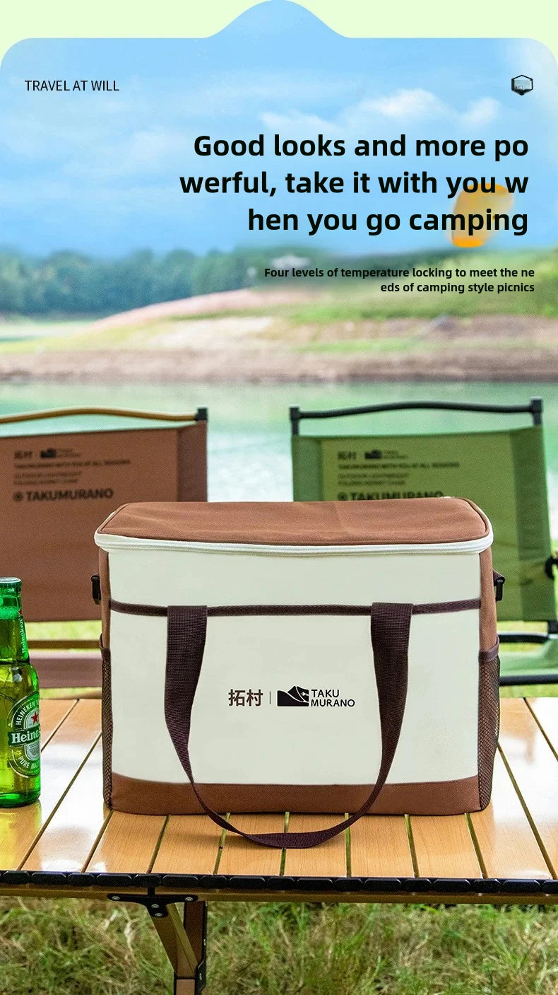 Camping Ice Bag Insulated Storage Outdoor Large Capacity Refrigerated Ice Pack Delivery Bag C Commercial Insulated Box