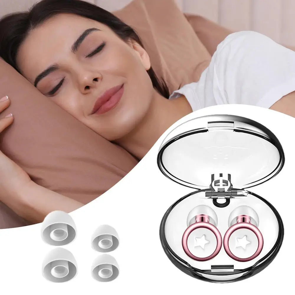 Noise Cancelling Earplugs Loop Sleep Earplugs Reusable Calmer Ear Plugs With Storage Box Airplane Ear Plugs Silicone Ear Plugs