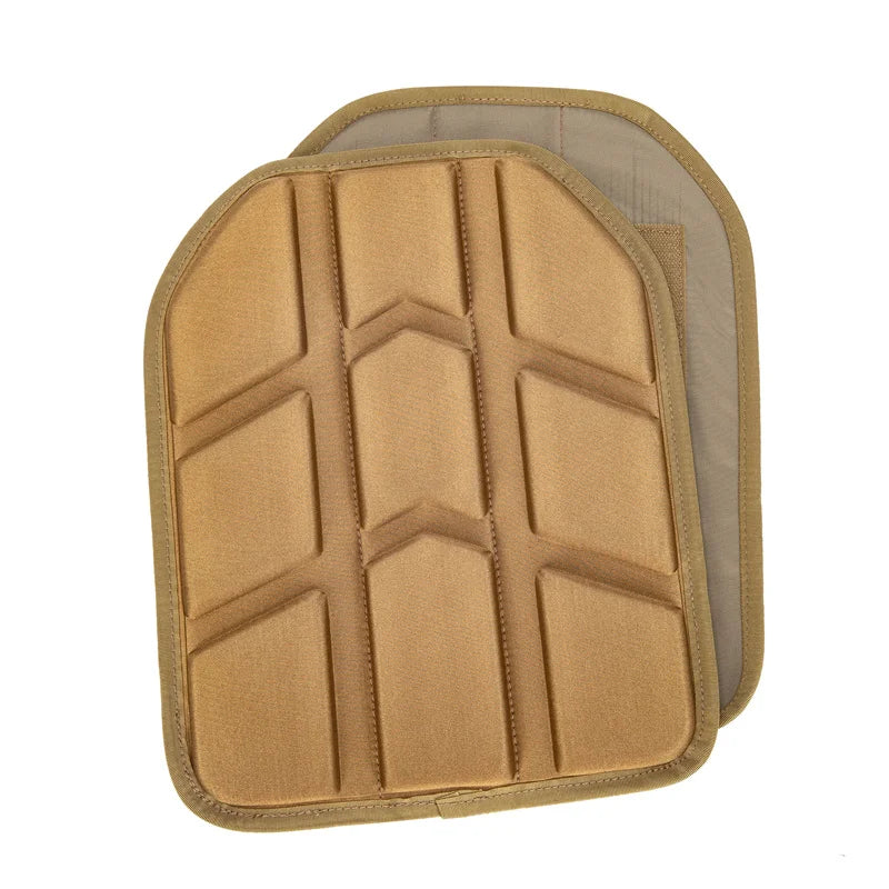 2 Pieces Removable Molded Tactical Vest Pad for Paintball Game Vest Tactical Plate Carrier Vest Cushion 25x30cm