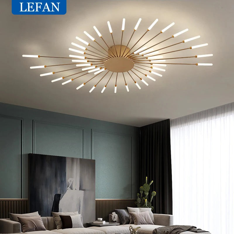 Modern Nordic LED Ceiling Chandelier for Living room Novelty fireworks modeling lighting Home Decoration Lamps Bedroom fixtures