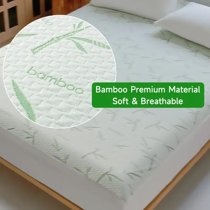 Premium Bamboo Fiber Waterproof Mattress Protector