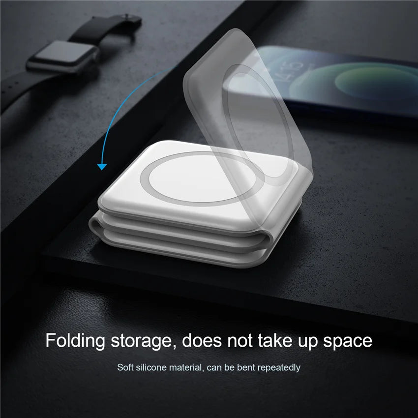 100W 3 in 1 Magnetic Wireless Charger Pad Stand for iPhone 15 14 13 12Pro Max Airpods iWatch Fast Wireless Charging Dock Station