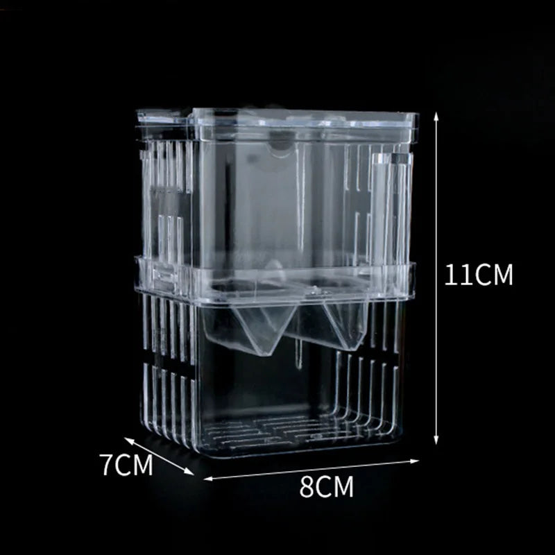 Multifunctional Fish Aquarium Fish Breeding Isolation Box High Clear Aquarium Breeder FishTank Double Guppies Hatching Incubator