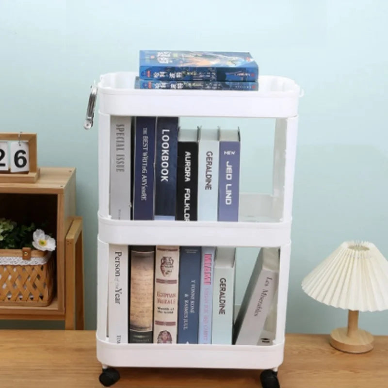 Mobile Home Book Storage Rack Classroom Desk Book Storage Rack Small Cart Multi-layer Stationery Sorting Storage Rack