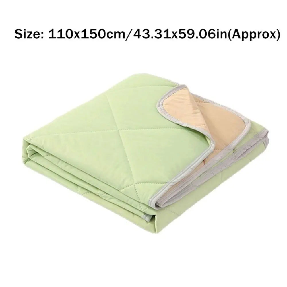 New Double Sided Cooling Blanket Cold Effect Breathable Conditioning Quilt Skin-Friendly Solid Color Cooler Quilt