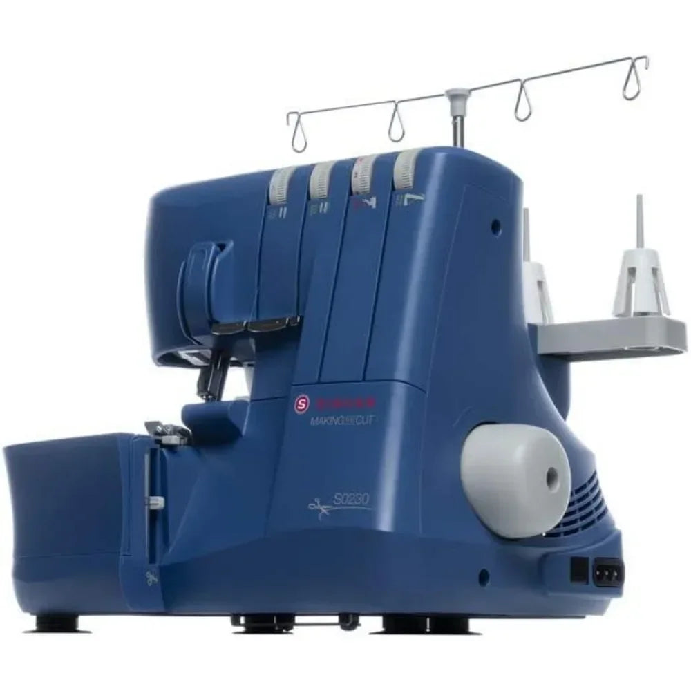 S0230 Serger Overlock Machine With Included Accessory Kit - Heavy Duty Frame - 1300 Stitches Per Min - 4 Thread