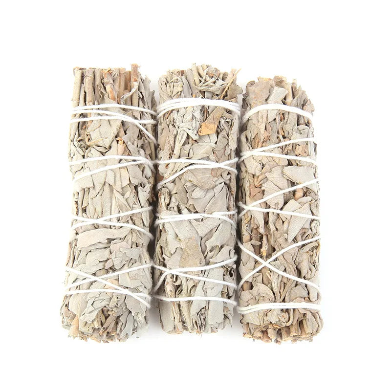 Palo Santo White Sage Stick Set with Abalone Shell Smudge Stick Wand for Spiritual Incense Sticks Burning Aromatherapy Energy