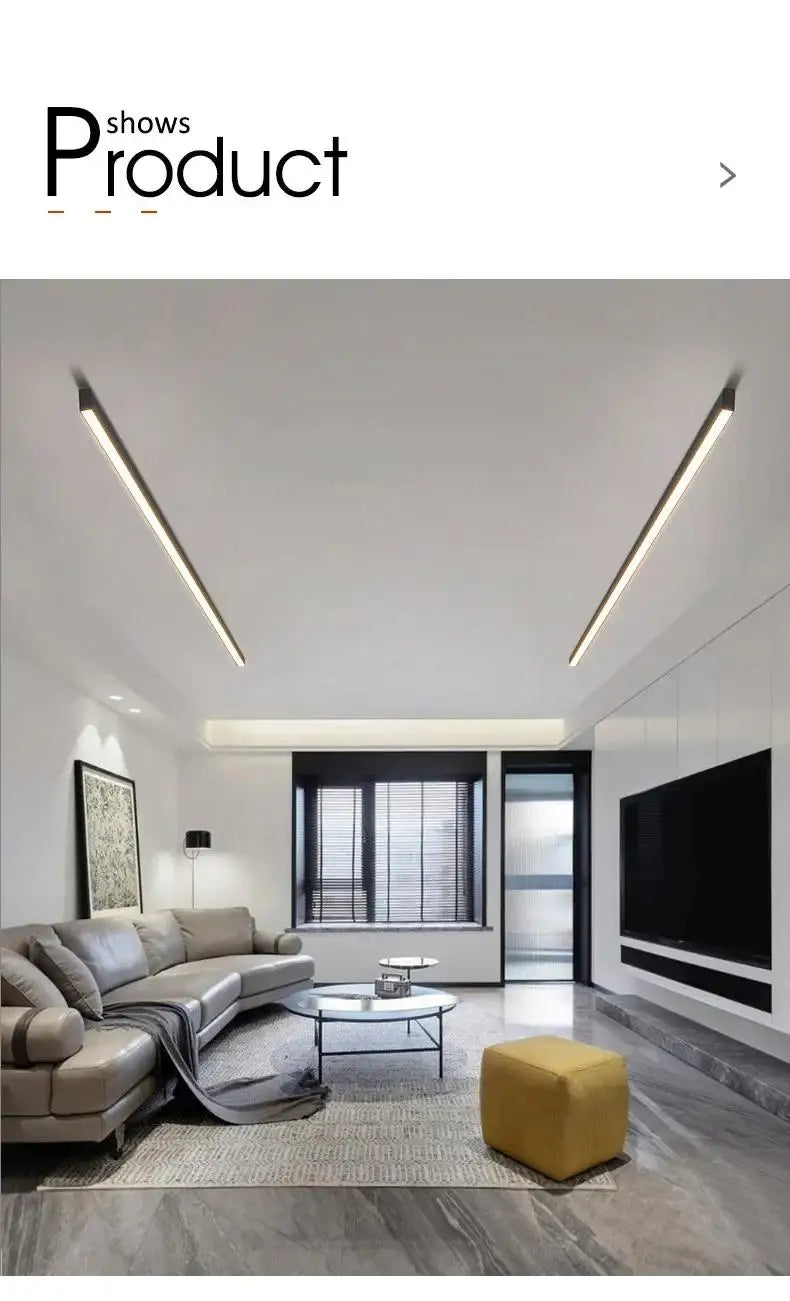 Modern Led Ceiling Light Dining Room Kitchen Line Living Room Light Ceiling Lamp Balcony Porch Bedroom Office Lighting Fixtures