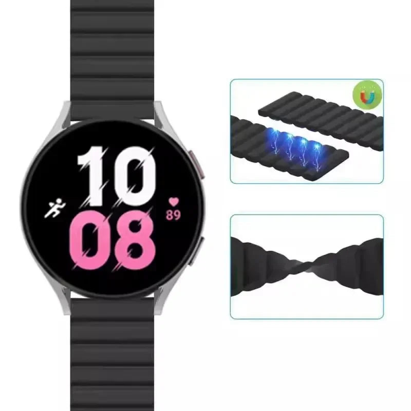 Silicone Replacement Watch Band – Compatible with Multiple Smartwatches