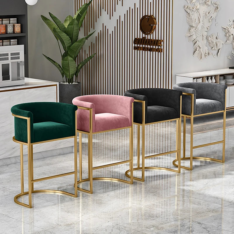 Nordic Garden Bar Stools Reception Desks Modern High Luxury Furniture Manicure Minimalist Cadeira Bar Furniture Counter TD50DC