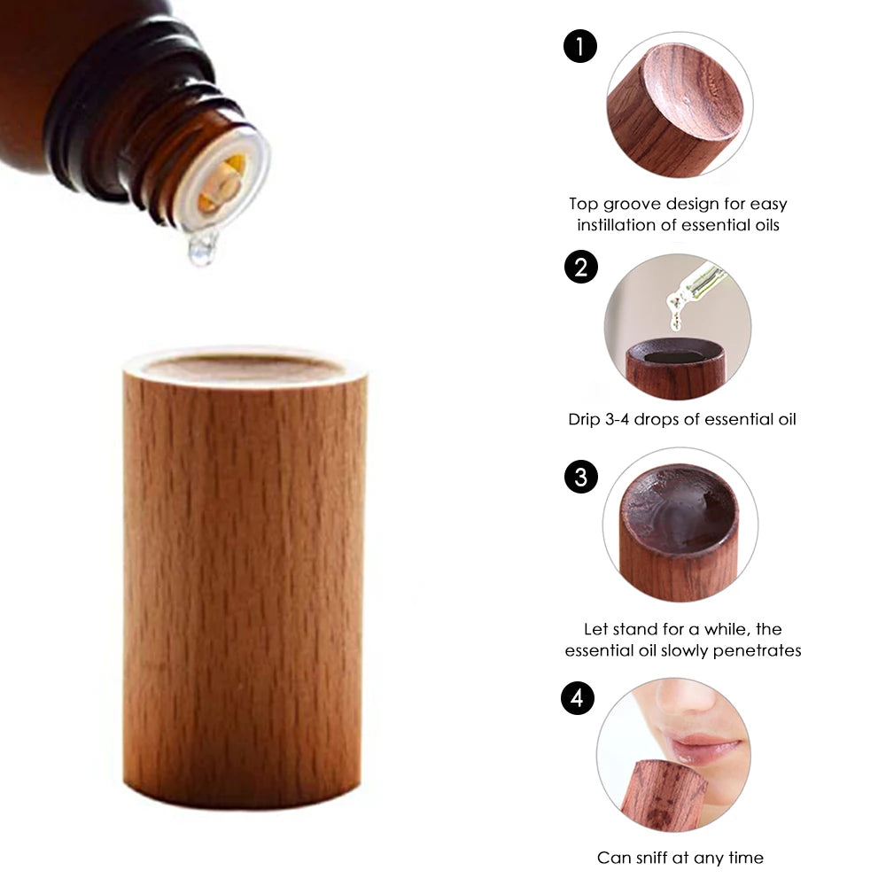 Wooden Essential Oil Aromatherapy Diffuser Wooden Diffuser Volatile Refreshing Sleep Aid Yoga Accessories Home Fragrance Product