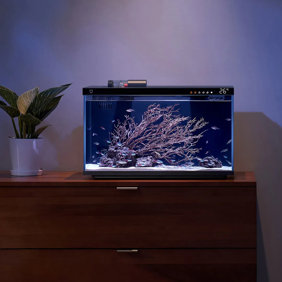 Xiaomi Mijia Smart Fish Tank MYG100 Work With Mijia APP Mobile controlled remote feeding Smart Lighting System Light Aquarium