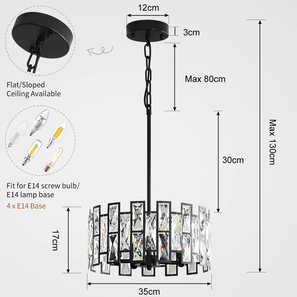 Elegant Crystal Pendant Light