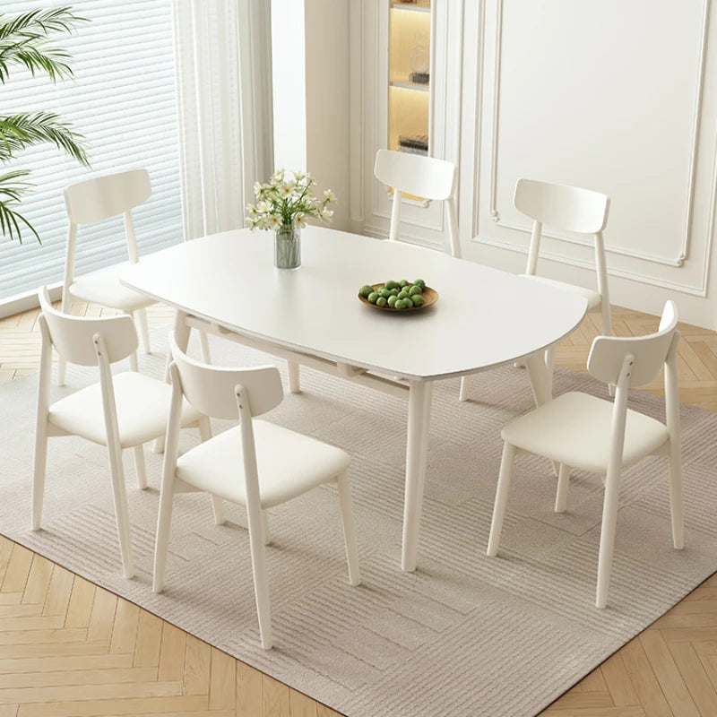 Design Folding Dining Table Extendable White Nordic Slate Center Table Modern Simple Mesas De Comedor Kitchen Furniture HD50CZ