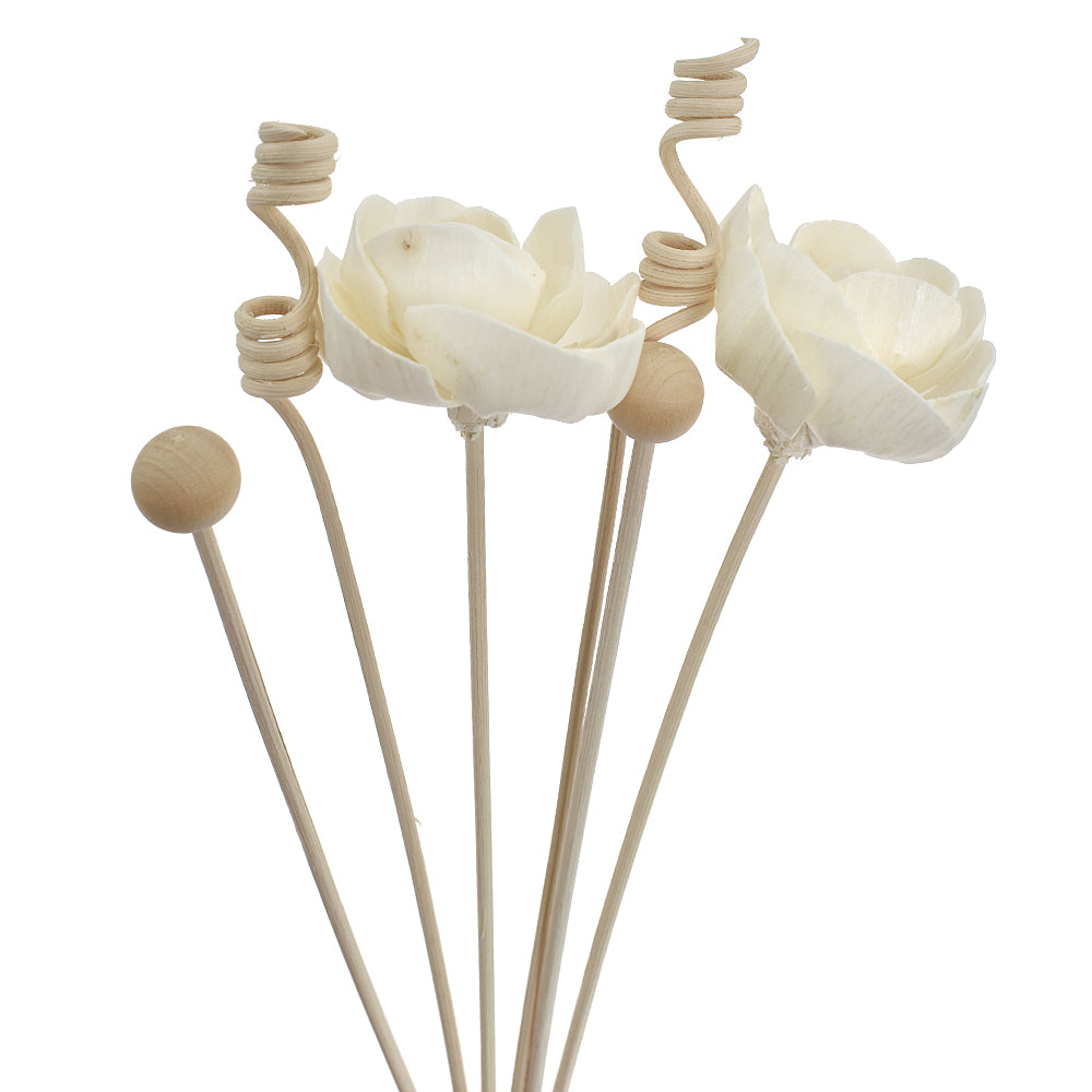 NEW 6PCS/8PCS/9PCS Artificial Flower Rattan Reed Fragrance Aroma Diffuser Refill Stick DIY Floral