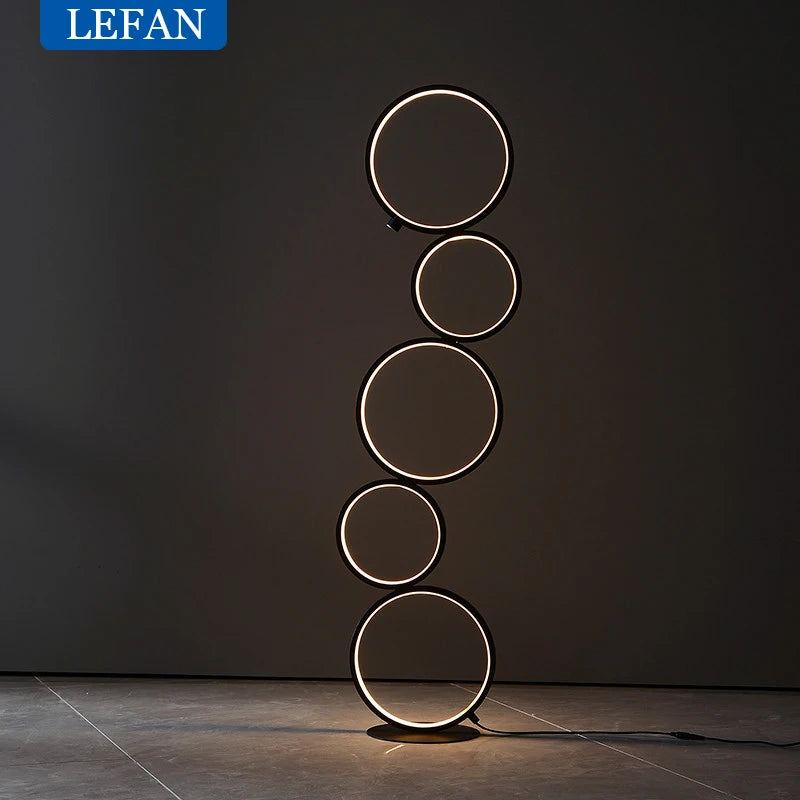 Nordic Led Floor Lamp for Living Room Touch Switch 3 Levels Dimming Metal Iron Decoration Home Corner Stand Lighting