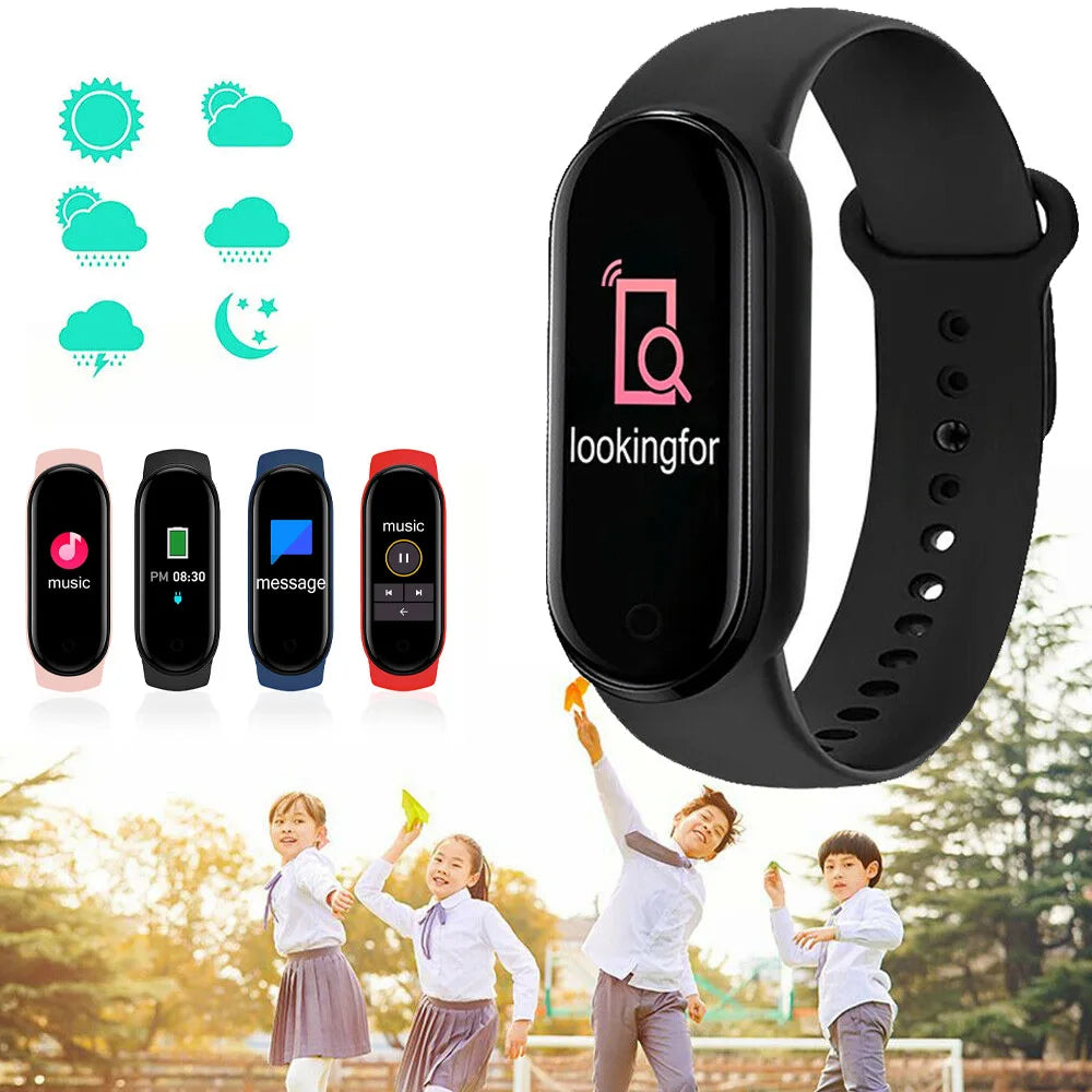 Smart Watch M6 Men's And Women's Fitness Sports Bracelet Heart Rate Blood Pressure Monitor Digital Watch for IOS Android Phones