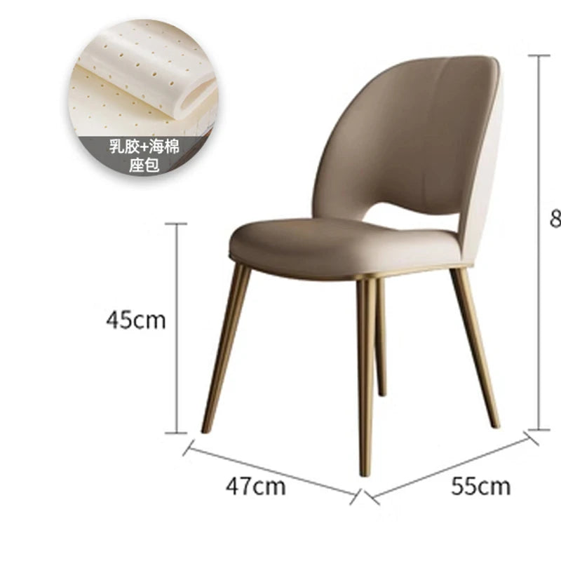 Vanity Nordic Dining Room Chairs Accent Luxury Party Modern Desk Chairs Kitchen Hotel Sillas Para Comedor Furniture XR50CY