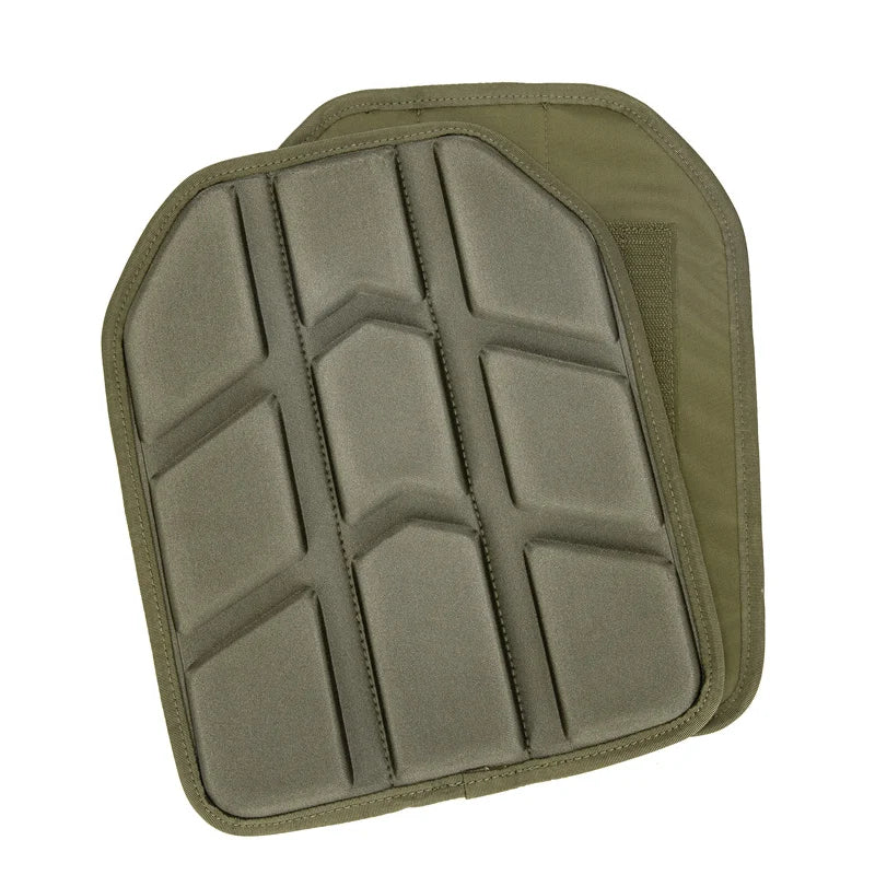 2 Pieces Removable Molded Tactical Vest Pad for Paintball Game Vest Tactical Plate Carrier Vest Cushion 25x30cm