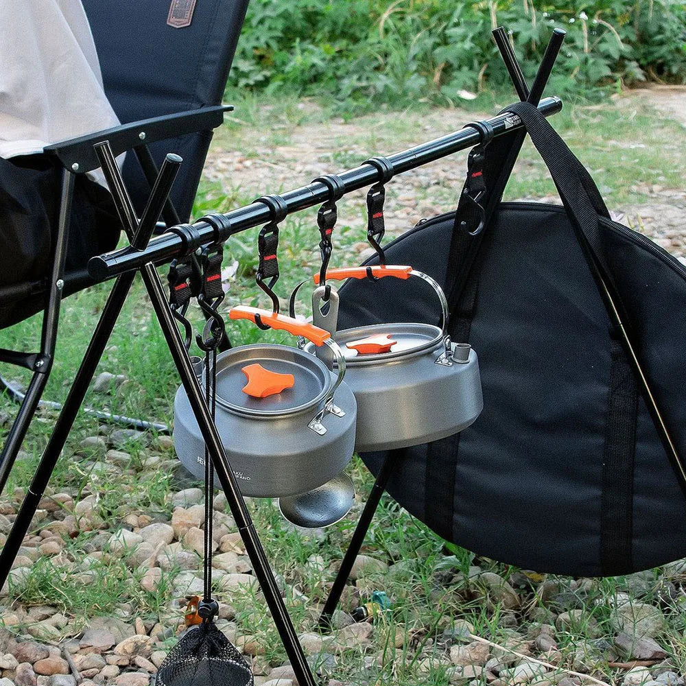 Camping Cookware Pots Set Aluminum Outdoor Touris Tableware Utensils 2-5 Person Portable Kitchen Equipment Hiking BBQ Picnic