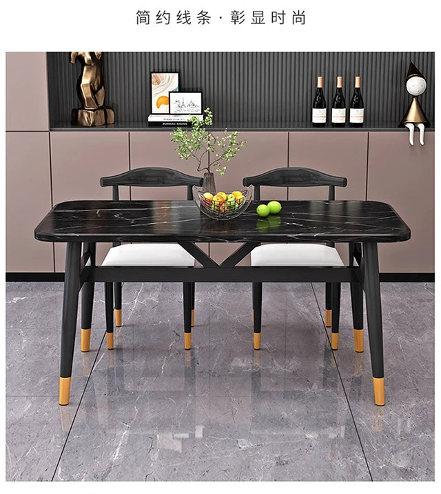 Modern Simple Dining Table Nordic Design Bistro Coffee Center Tables Minimalist Wine Mesas De Jantar Kitchen Furniture HD50CZ