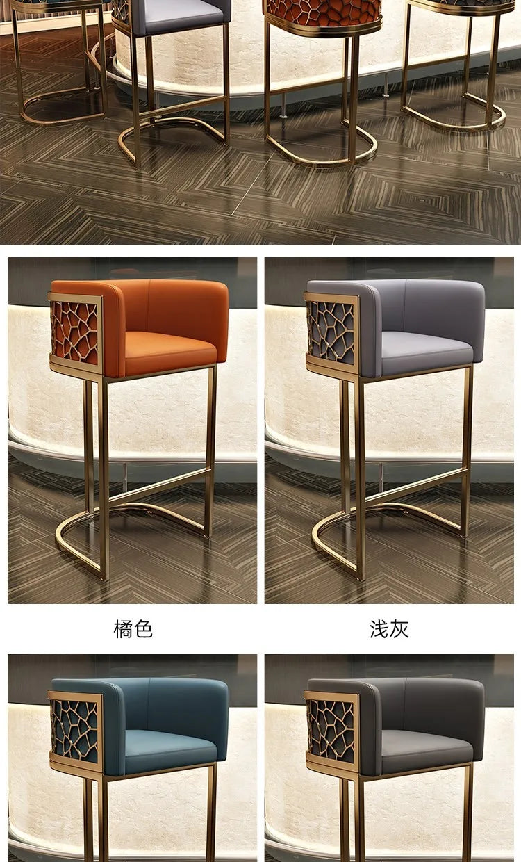 Reception Desks Bar Stools Dining Luxury Minimalist Counter Garden Manicure High Modern Taburetes De Bar Furnitures TD50DC