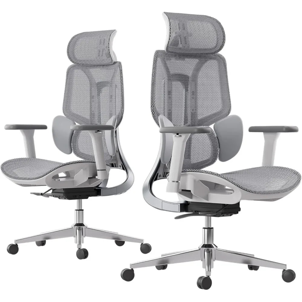 E3 Air Ergonomic Office Chair, Big and Tall Office Chair - with 3-Zone Dynamic Lumbar Support, 3D Adjustable Headrest,