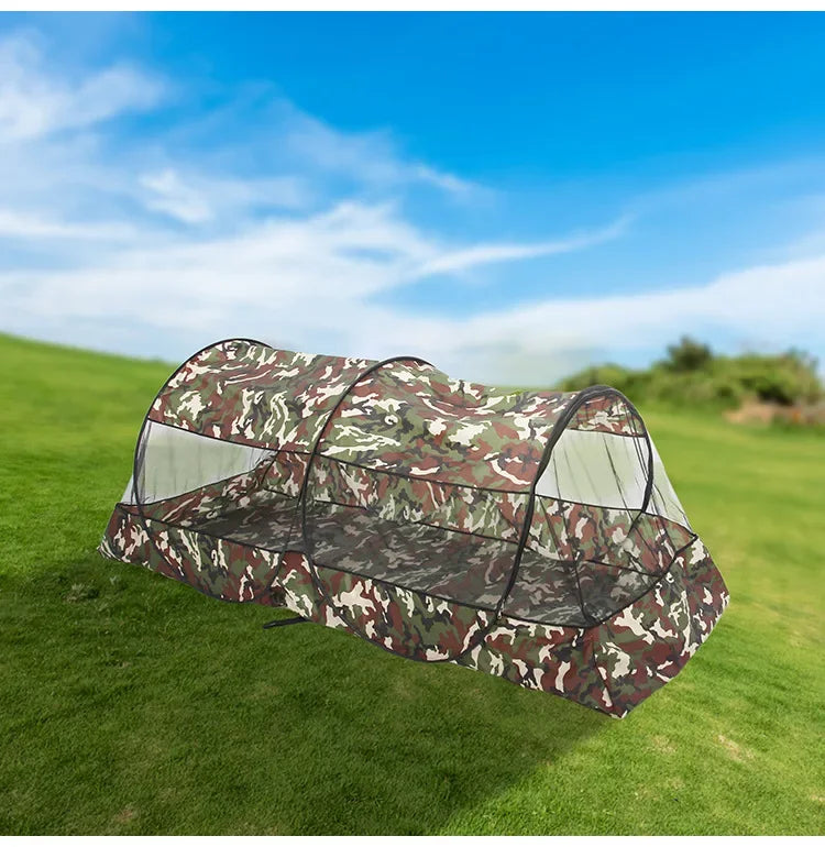 Folding Portable Mosquito Net for Trips Mesh Tent With Zipper Outdoor New Camping Mosquito Net Tent With Bottom For Single Bed.