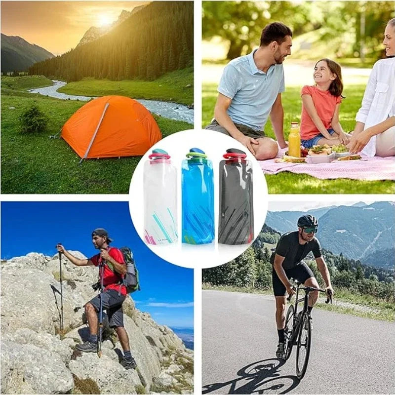 Portable Ultralight Foldable Water Bag Duckbill Folding Sports Outdoor Fitness Cycling Portable Storage Large Capacity Wate Bag