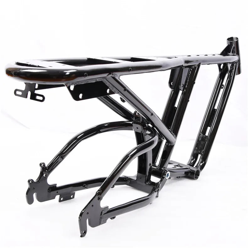 20 "classic retro two wheel fat tire aluminum bike frame lithium battery power bike soft tail frame