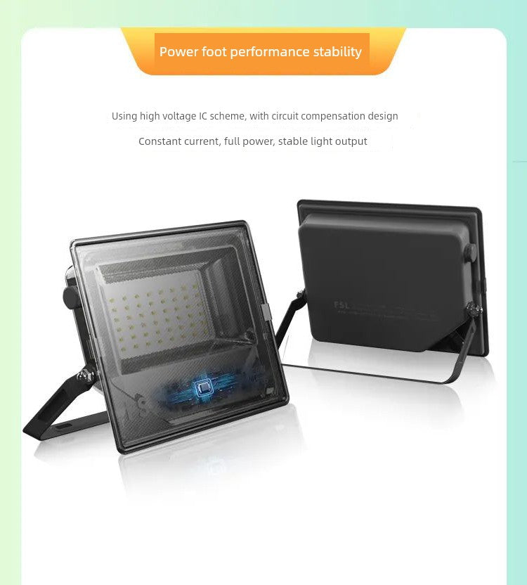 LED Lighting Workshop Floodlight Super Bright Waterproof Outdoor