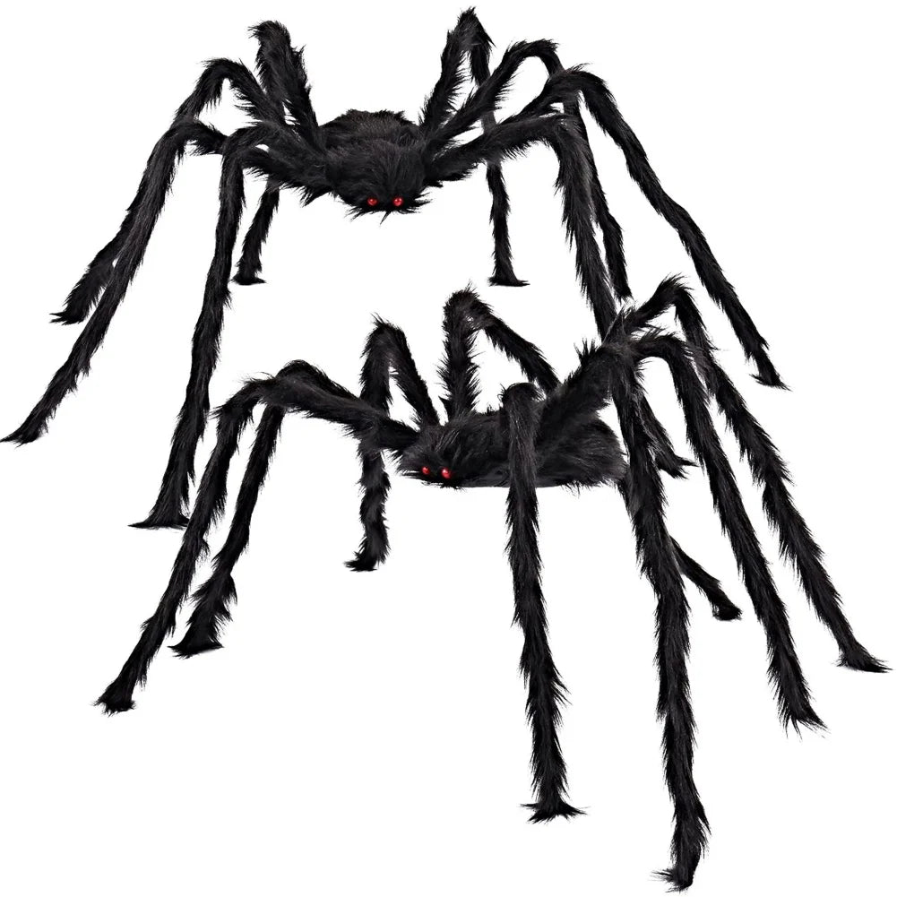 Light-up Spider Halloween Decoration,Big Lighted Spider for Scary Halloween Outdoor Indoor Yard Home Party Haunted House Décor