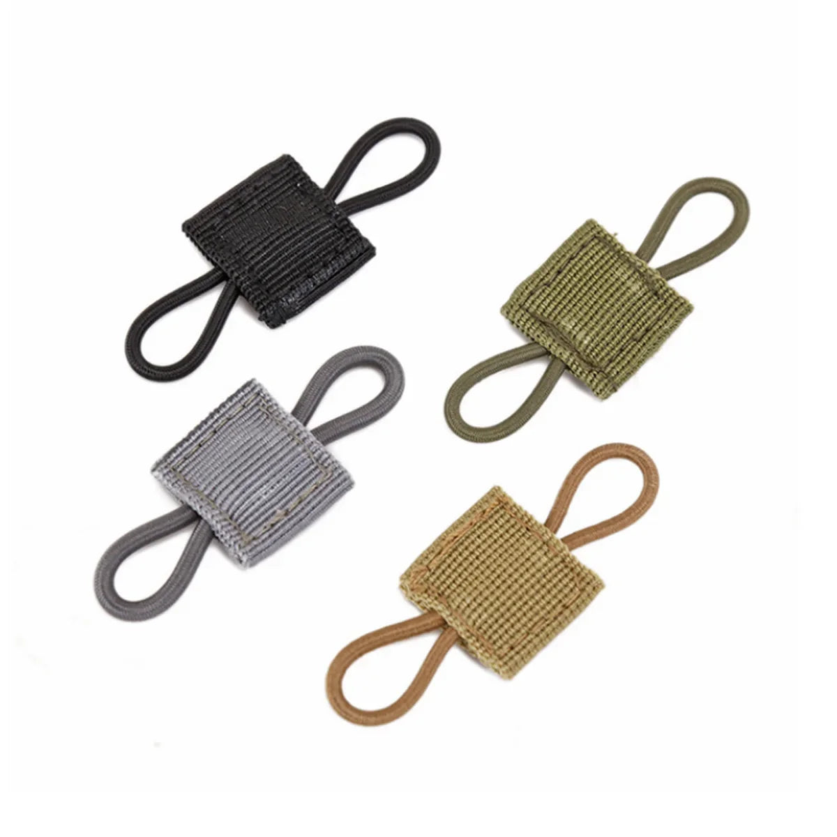 Tactical MOLLE Elastic Strap Tactical Bag Binding Buckles Outdoor Camping Multitool Retainer For Antenna Stick Pipe Camping Gear