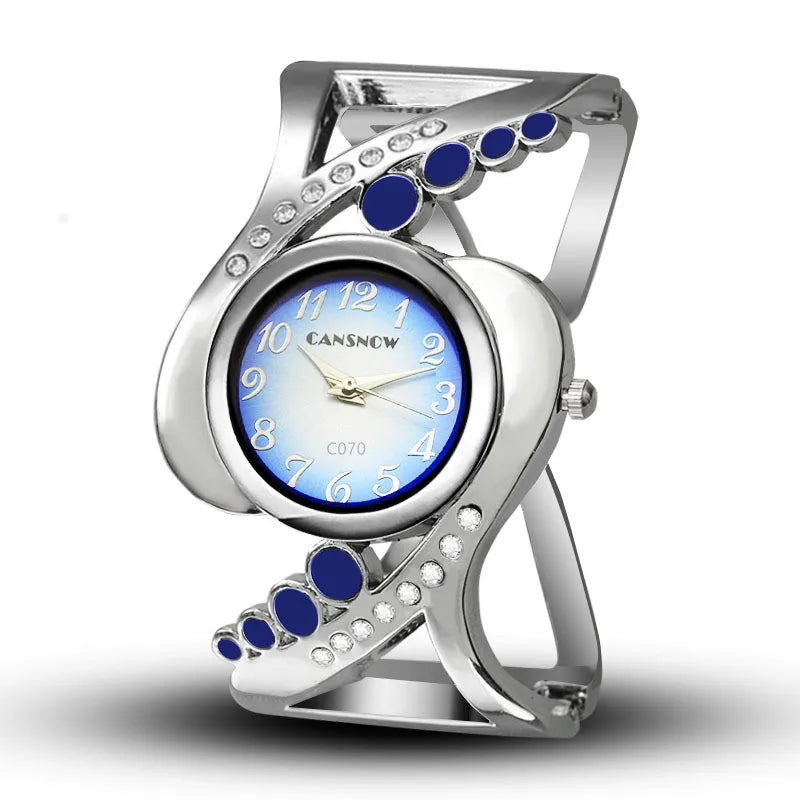 Elegant Bangle Quartz Wristwatch