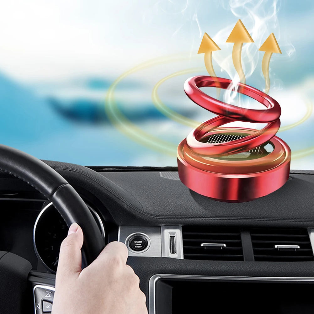 Portable Kinetic Mini Heater Car Air Freshener Solar Powered Kinetic Molecular Heater Air Purifier Diffuser Fast Heating