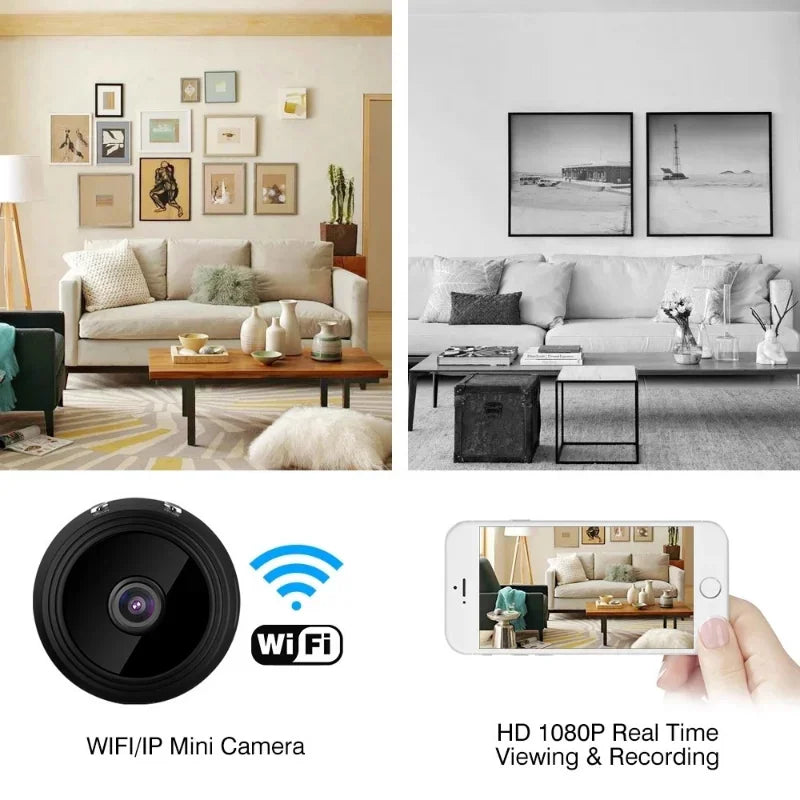 A9 Mini Camera HD 720P Intelligent Home Security IP WiFi Camera Monitor Mobile Remote Camera Mobile Remote Application