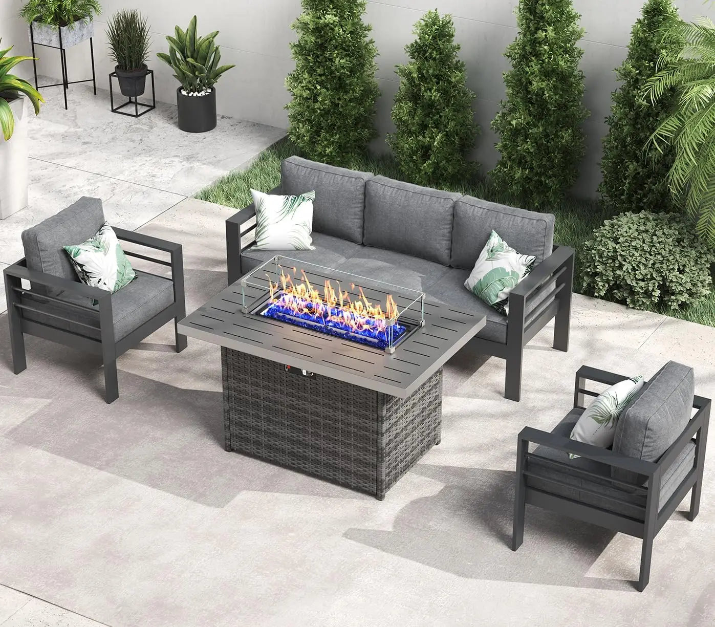 Outdoor Aluminum Patio Furniture Set – Comfortable & Stylish