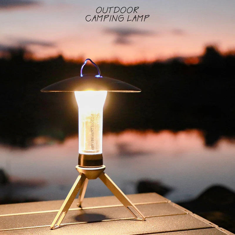 Portable Camping Light LED Outdoor Multi-function Tent Hanging  Lamp Emergency Light Type-C Fast Charging Powerful Work Lantern