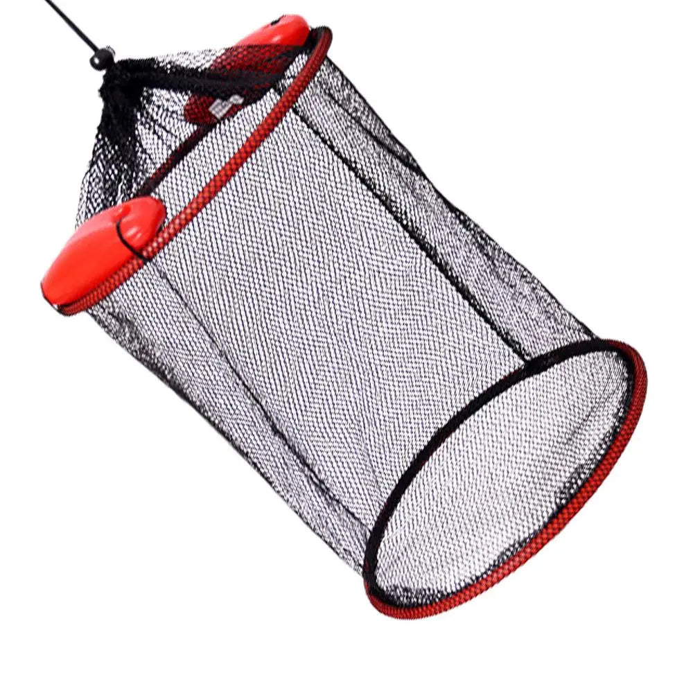 2024 Floating Fish Protection Sea Fishing Net Mesh Quick-drying Folding Fish Cage Thickened Woven Fish Basket