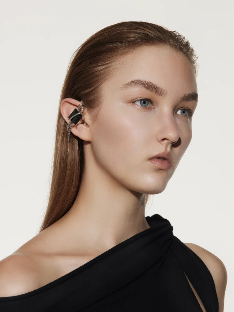 OF HUNGER Blackstone OWS Open End Accessory Earphones Bluetooth Not in Ear Light Luxury Niche Premium Earrings