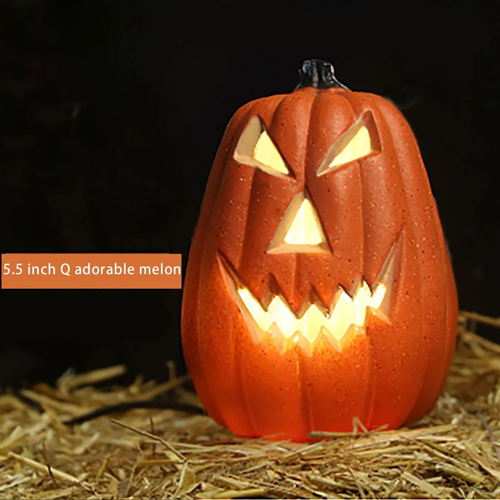 Halloween LED Pumpkin Lantern, LED Light Lamp Lantern Home Props Bar, Halloween Decor LED Lantern Scene Layout Home Decoration