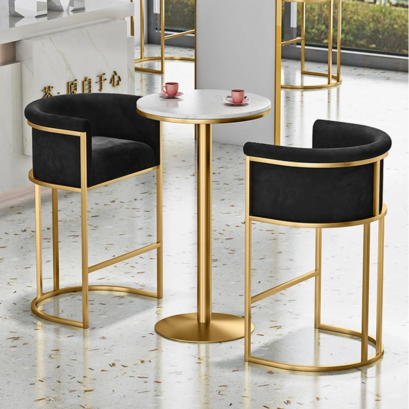 Nordic Garden Bar Stools Reception Desks Modern High Luxury Furniture Manicure Minimalist Cadeira Bar Furniture Counter TD50DC